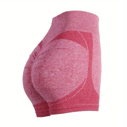 Shorts Deportivos de Cintura Alta con Efecto Realce