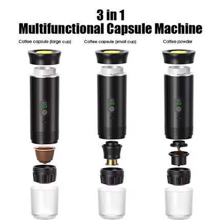 Cafetera Espresso Portátil con Pantalla LED