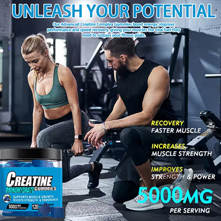 Creatina 5000mg Pre-entrenamiento Energy Creatine Gummies, OEM ODM Suplemento de alta calidad Gummies