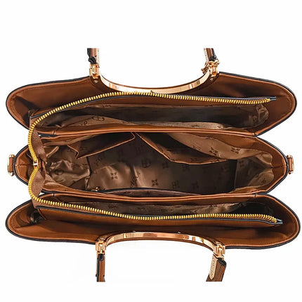 Cartera Femenina Tipo Tote, Saffiano con Asa Doble
