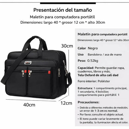 Bolsa para Laptop de Tela Oxford Impermeable