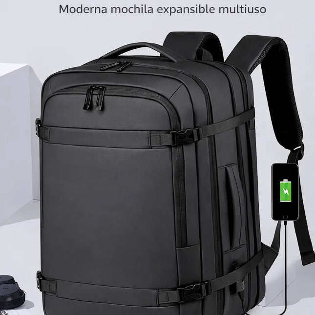 Mochila para Laptop de Alta Capacidad con Diseño Expandible con puerto USB