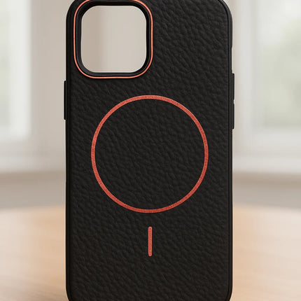 Funda/ Cover Antigolpes con Textura Premium y Carga Magnética para iPhone 14 en Adelante