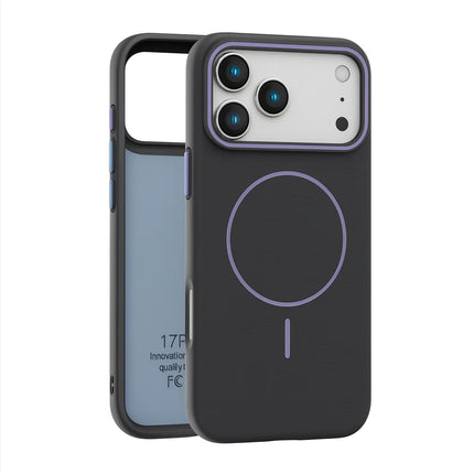 Funda/ Cover Antigolpes con Textura Premium y Carga Magnética para iPhone 14 en Adelante