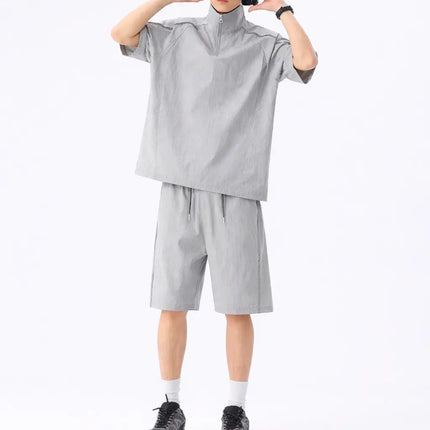 Conjunto Polo y Short para Hombre de Tela Transpirable