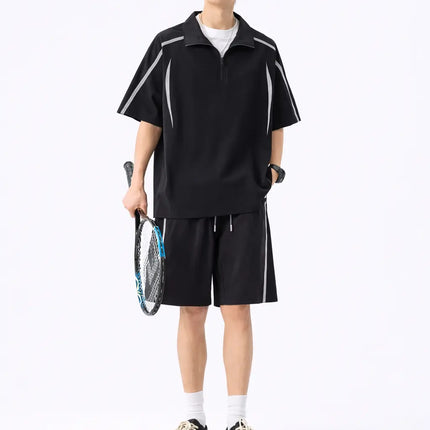 Conjunto Polo y Short para Hombre de Tela Transpirable
