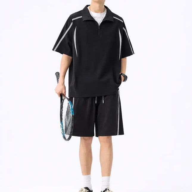 Conjunto Polo y Short para Hombre de Tela Transpirable