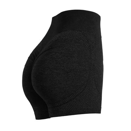 Shorts Deportivos de Cintura Alta con Efecto Realce