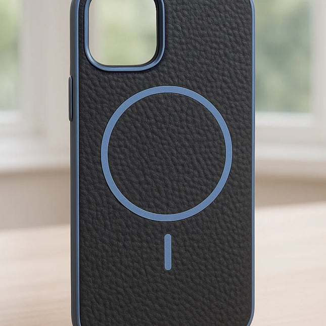 Funda/ Cover Antigolpes con Textura Premium y Carga Magnética para iPhone 14 en Adelante