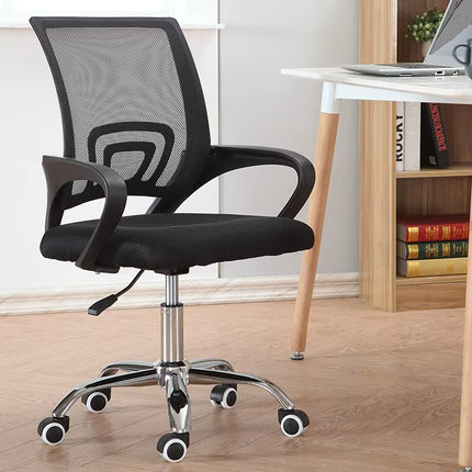 Silla de Oficina Elevadora con Respaldo Mesh y Base Metálica