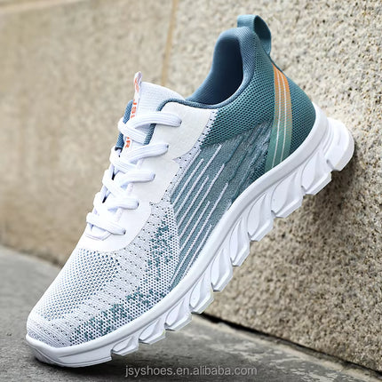 Tenis de Punto Fly Knit con Suela Flexible y Amortiguación EVA
