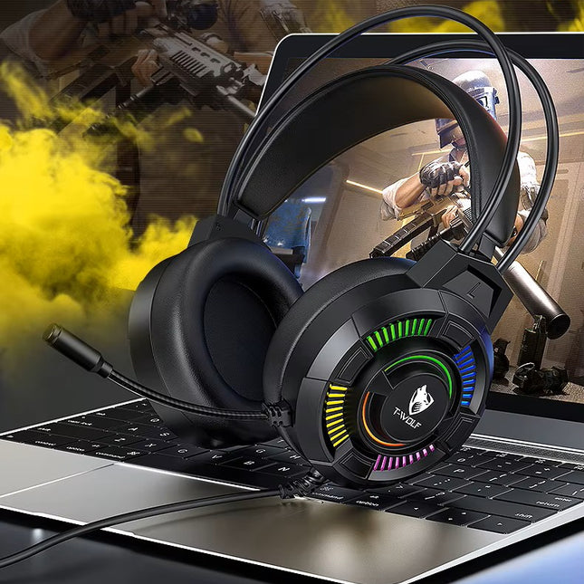 Audífonos Gamer 7.1 USB con Micrófono Omnidireccional y LED RGB