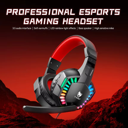 Audífonos Gamer con Micrófono y Iluminación LED RGB