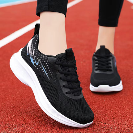 Zapatillas Femeninas Deportivas de Malla y Algodón Transpirable con Suela Ligera