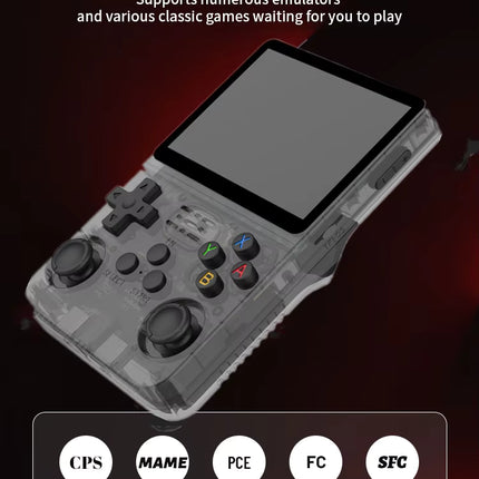 Consola de Juegos Retro Portátil R36S, Sistema Linux de Código Abierto, Pantalla IPS de 3.5'', Consola de Videojuegos Portátil de 64 GB