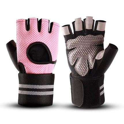 Guantes Deportivos con Soporte de Muñeca y Palma Antideslizante