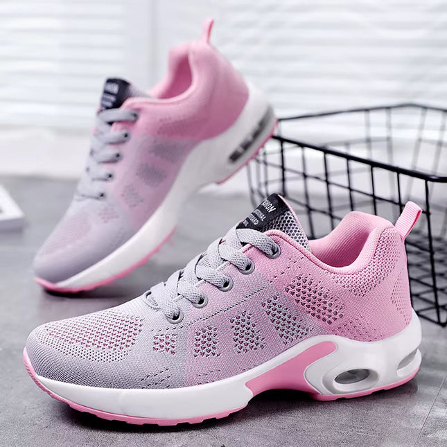 Zapatillas Femeninas Deportivas Transpirables de Malla para Correr y Caminar
