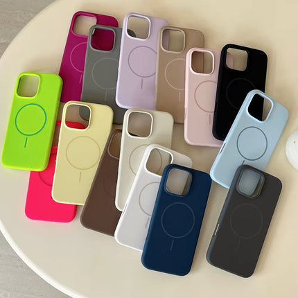 Funda Magnética Antigolpes de TPU y Acrílico para iPhone