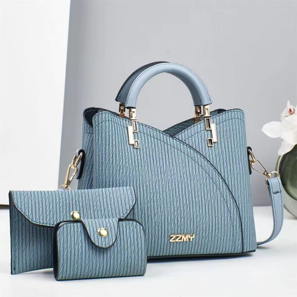 Cartera Femenina con Asa Rígida y Cadena Decorativa