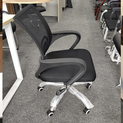 Silla de Oficina Elevadora con Respaldo Mesh y Base Metálica