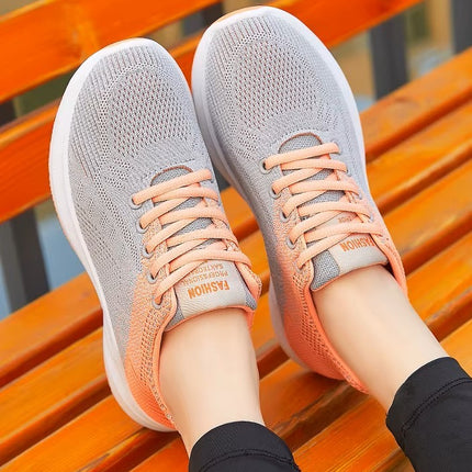 Zapatillas Femeninas Deportivas de Punto Transpirable