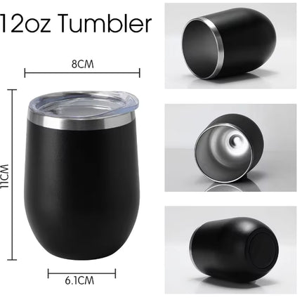 Vaso Térmico de 12oz con Aislamiento al Vacío