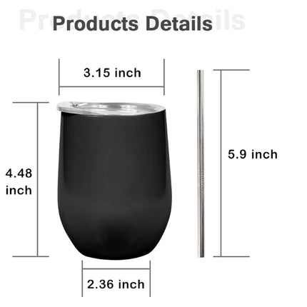 Vaso Térmico de 12oz con Aislamiento al Vacío