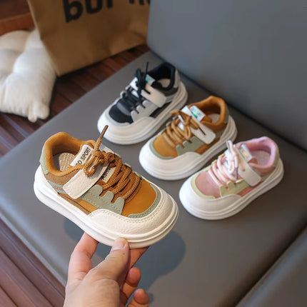 Tenis Infantiles Unisex con Cordones y Velcro