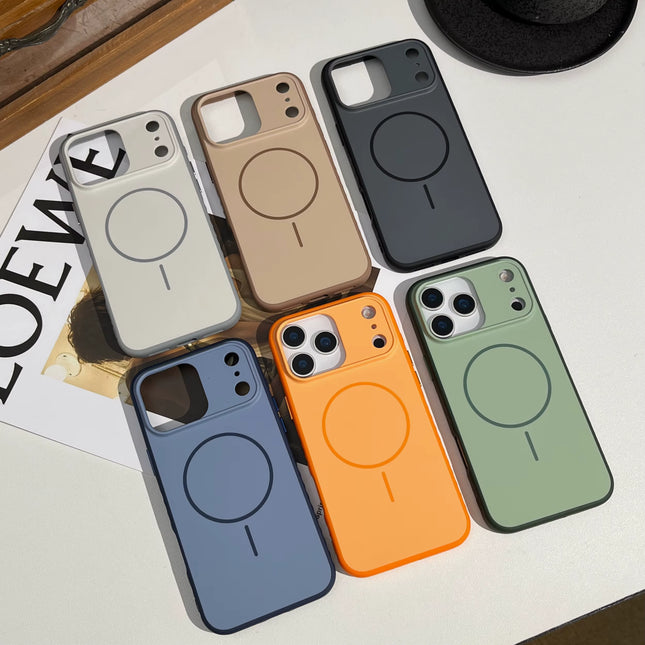 Funda Magnética Antigolpes para iPhone 15 Pro Max – Cover Estilo INS con Anillo Magnético y Diseño Moderno