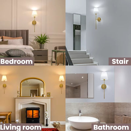 Lámpara de pared, luz inalámbrica recargable RGB regulable y control remoto, ideal para interiores.