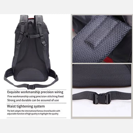 Mochila de Senderismo 60L Impermeable con Sistema de Hidratación