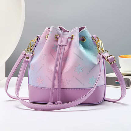 Cartera Bucket Femenina, Impermeable con Correa Ajustable