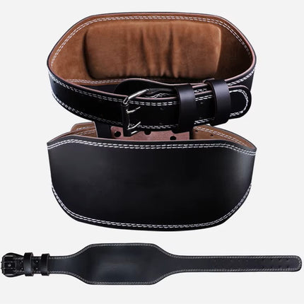 Cinturón de Soporte Lumbar en Cuero para Entrenamiento