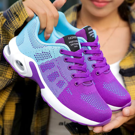 Zapatillas Femeninas Deportivas Transpirables de Malla para Correr y Caminar