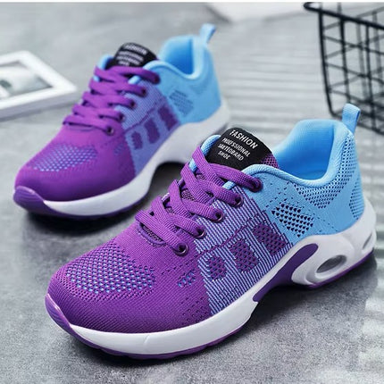 Zapatillas Femeninas Deportivas Transpirables de Malla para Correr y Caminar