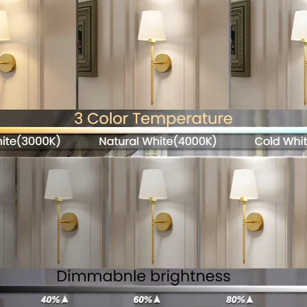 Lámpara de pared, luz inalámbrica recargable RGB regulable y control remoto, ideal para interiores.