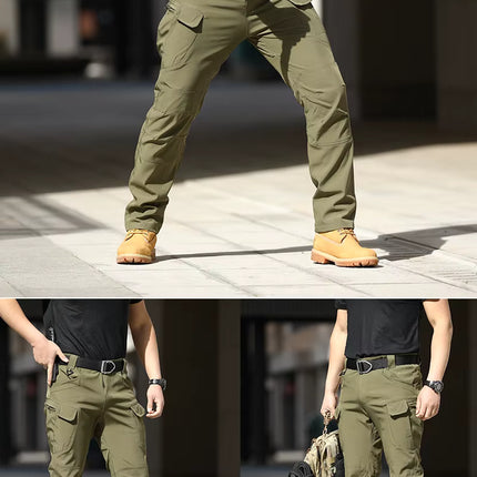 Pantalón táctico/ Cargo de Trabajo con Corte Regular y Múltiples Bolsillos Funcionales