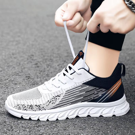 Tenis de Punto Fly Knit con Suela Flexible y Amortiguación EVA
