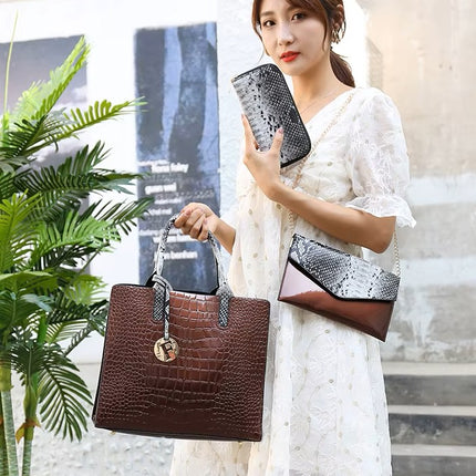 Set de Bolsos Femeninos con Correa Extraíble (3 Piezas)