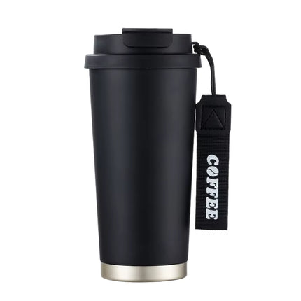 Vaso de Viaje Térmica de 500ml con Tapa y Correa