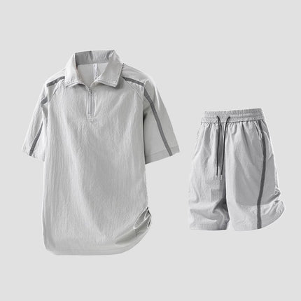 Conjunto Polo y Short para Hombre de Tela Transpirable