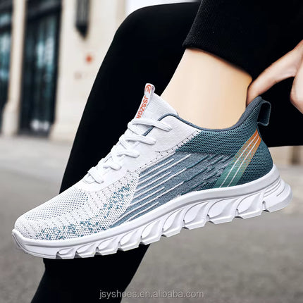 Tenis de Punto Fly Knit con Suela Flexible y Amortiguación EVA