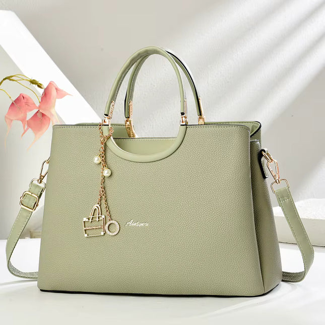 Cartera Femenina Tipo Tote, Saffiano con Asa Doble