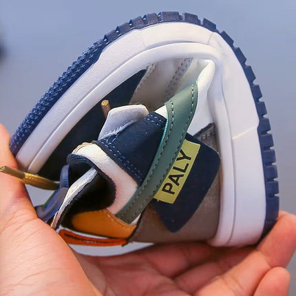 Zapatillas Infantiles Urbanas con Cordones y Diseño Patchwork