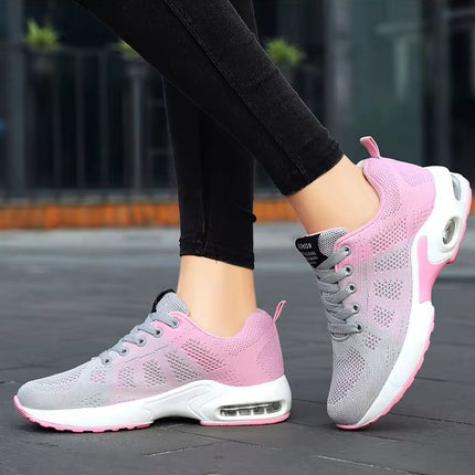Zapatillas Femeninas Deportivas Transpirables de Malla para Correr y Caminar
