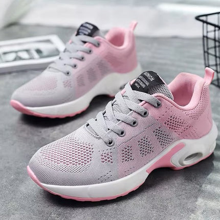 Zapatillas Femeninas Deportivas Transpirables de Malla para Correr y Caminar