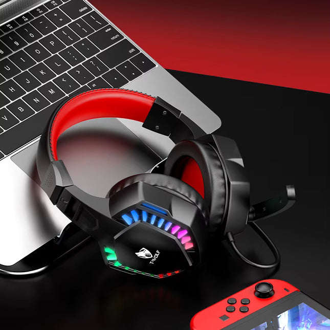 Audífonos Gamer con Micrófono y Iluminación LED RGB