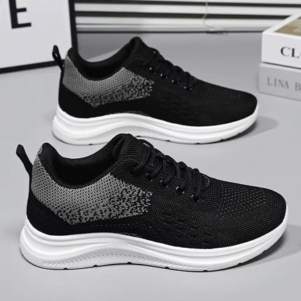 Tenis Femeninos Deportivos de Punto Fly Knit con Suela Ligera