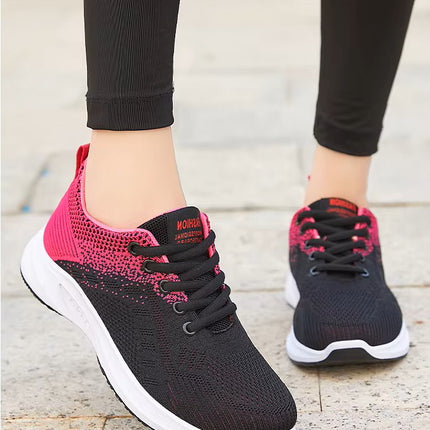Zapatillas Femeninas Deportivas de Punto Transpirable
