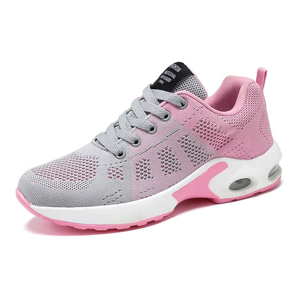 Zapatillas Femeninas Deportivas Transpirables de Malla para Correr y Caminar